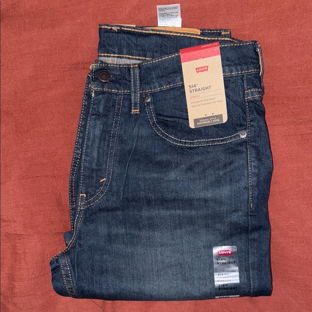 Levi's Blue Straight Jeans Timeless Style